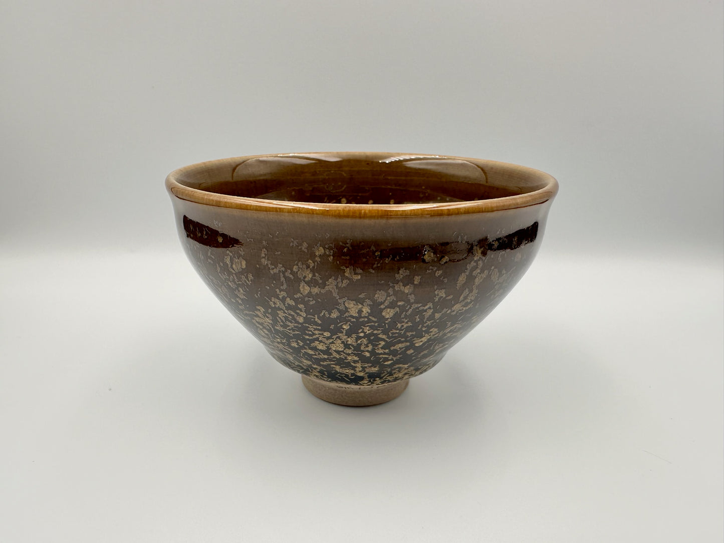 Golden osmanthus, brown glaze osmanthus pattern tied mouth shape cup