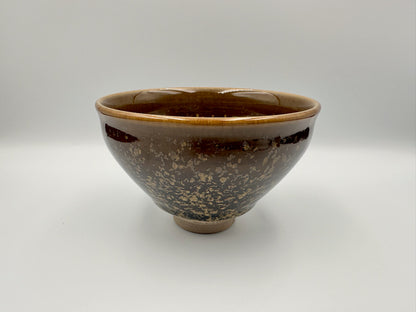 Golden osmanthus, brown glaze osmanthus pattern tied mouth shape cup