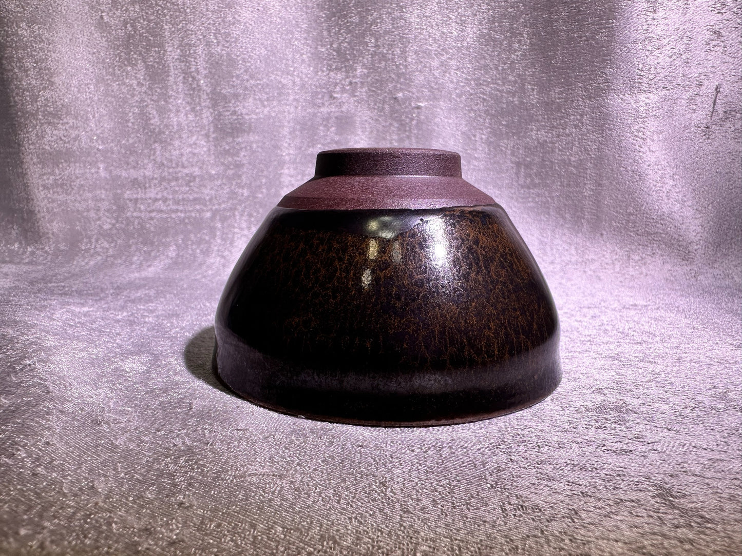 Bodhi tree pattern brown and red glaze tied mouth shape, YangFeiYan