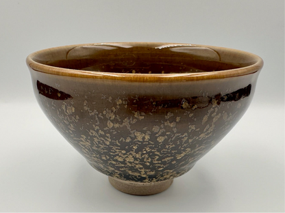 Golden osmanthus, brown glaze osmanthus pattern tied mouth shape cup