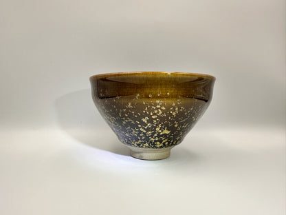 Golden osmanthus, brown glaze osmanthus pattern tied mouth shape cup