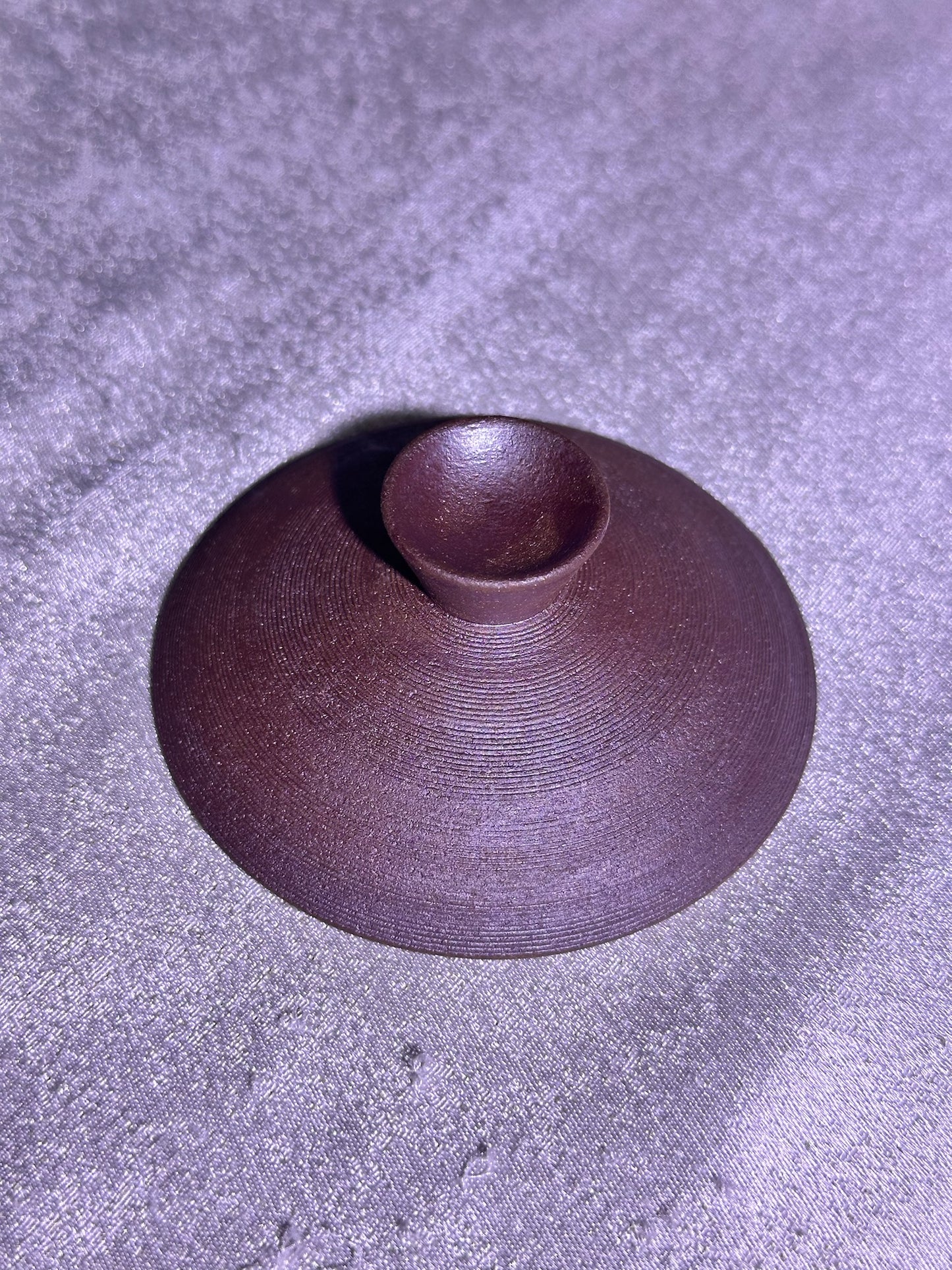 Unglazed 2-piece Gaiwan set open mouth shape, plain and unpolished