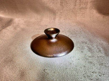 Rose gold glaze hare’s fur 2-piece Gaiwan set, super thin clay body
