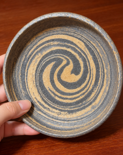 Wabi-Sabi Spiral Treasure Pot